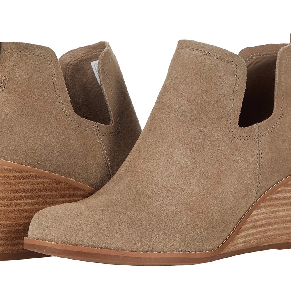 Women's Suede Kallie Wedge Booties